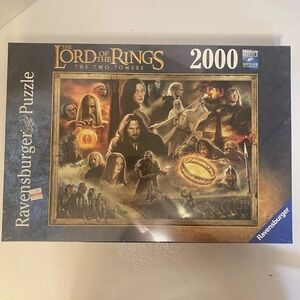 NEW Sealed Ravensburger Lord of The Rings Two Towers 2000 Piece Puzzle Fantasy